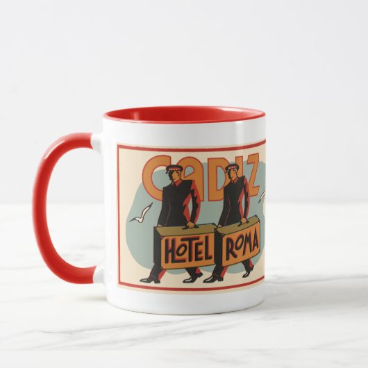 Klassieke reisportiers Hotel Roma, Cadiz, Spanje Mok (Links)