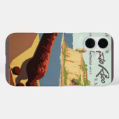 Klassieke reisposter kunst, ontdek Puerto Rico! Case-Mate iPhone Case (Achterkant (horizontaal))