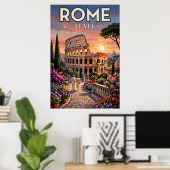 Klassieke Reisposter Rome Wanddecoratie Poster (Thuiskantoor)
