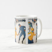 Klassieke Reizen, Art Deco, Winter Davos Zwitserla Koffiemok (Voorkant rechts)