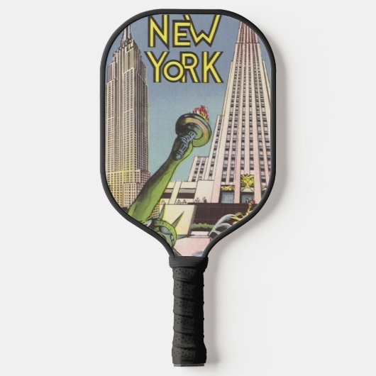 Klassieke Reizen, Bekende New York City Bezienswaa Pickleball Paddle (Voorkant)