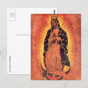 Klassieke Religie Maagd Maria Onze Lieve Vrouw van Briefkaart