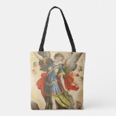 Klassieke religieuze afbeelding, Sint-Michaël over Tote Bag (Achterkant)