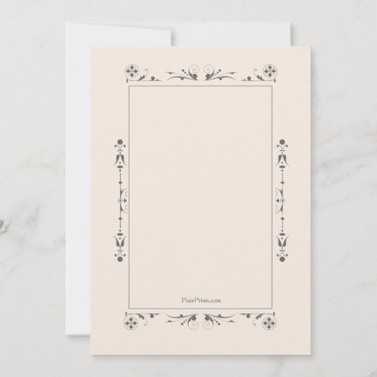 Klassieke religieuze uitnodiging (Achterkant)