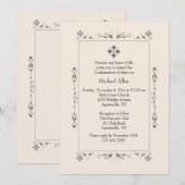 Klassieke religieuze uitnodiging (Voorkant / Achterkant)