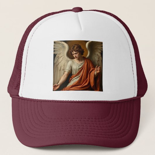 Klassieke Renaissance Engel Vrachtwagen Har Trucker Pet (Voorkant)