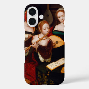 Klassieke Renaissance Kunst Drie Vrouwelijke Muzik iPhone 16 Hoesje