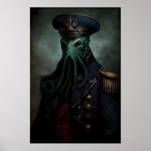 Klassieke Renaissance Militaire Schildering Cthulh Poster