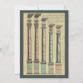 Klassieke renaissancearchitectuur; Afscheidsfeestj Kaart (Voorkant)