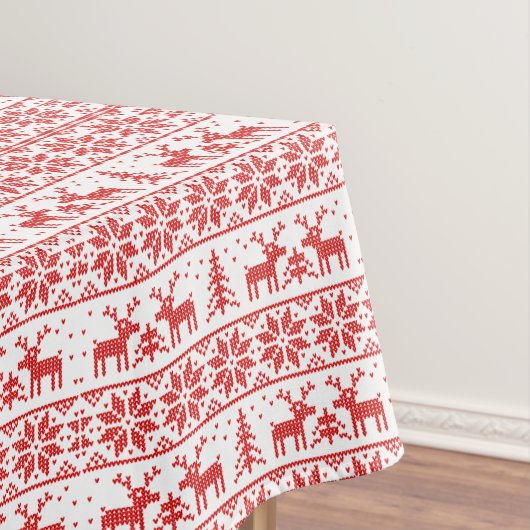 Klassieke rendierexperimenten. patroon tafelkleed (Voorbeeld)