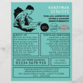 Klassieke Repairman, Handyman Adverteren Flyer (Voorkant)
