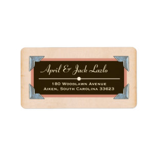 Klassieke retouradresslabels etiket