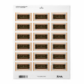 Klassieke  retouradresslabels etiket (Full Sheet)