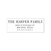 Klassieke retouradresstempel rubberstempel (Afrduk)