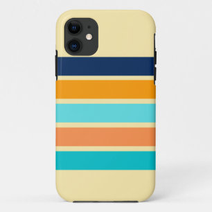 Klassieke Retro 70s  stijlstrepen Case-Mate iPhone Case