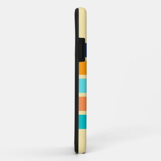Klassieke Retro 70s  stijlstrepen Case-Mate iPhone Case (Achterkant/rechts)
