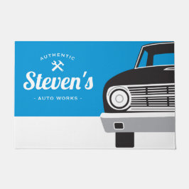 Klassieke Retro Auto | Aangepaste Naam Eigen Merk Deurmat