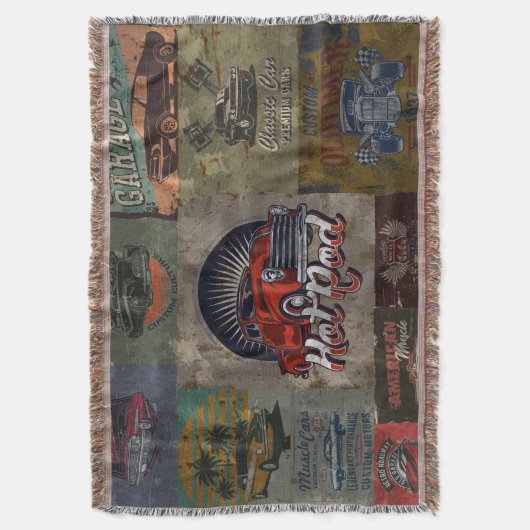 Klassieke Retro-auto Deken (Voorkant Verticaal)