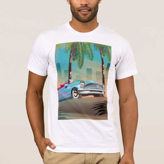 Klassieke Retro-auto T-shirt (Voorkant)
