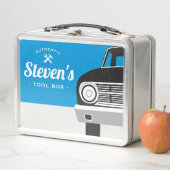 Klassieke Retro Auto | Toolbox met Aangepaste Naam (In situ)