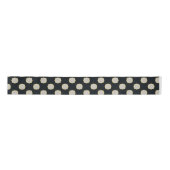 Klassieke Retro Black Polka Dot Satijnen Lint (Voorkant)