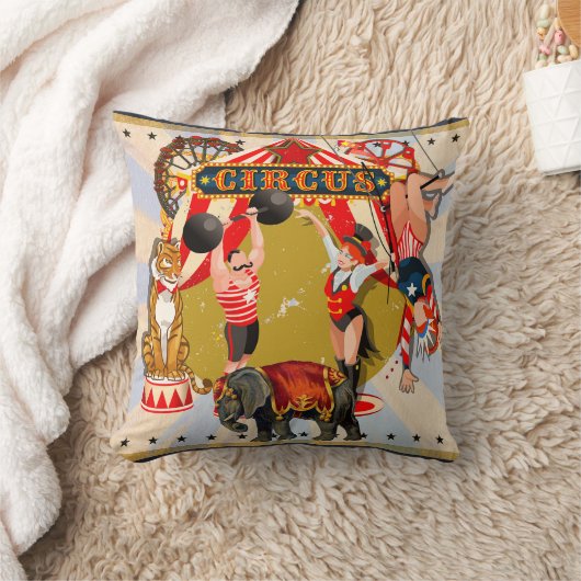 Klassieke Retro Circus Kussen (Deken)