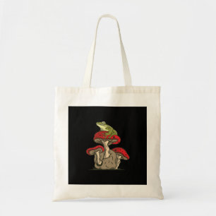Klassieke Retro Cottagecore Kikkershroom Aantrekki Tote Bag