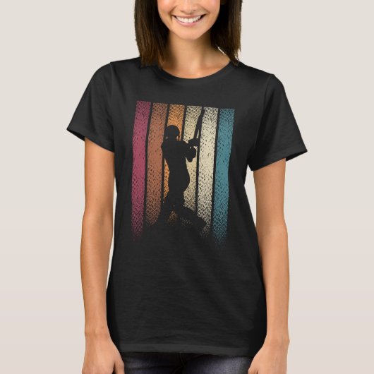 Klassieke Retro Cricket T-shirt (Voorkant)