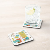 Klassieke retro drankjes onderzetter (Rechterzijde)