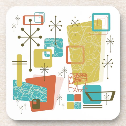 Klassieke retro drankjes onderzetter (Voorkant)