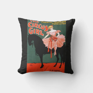 Klassieke retro-entertainment van het circus uit h kussen