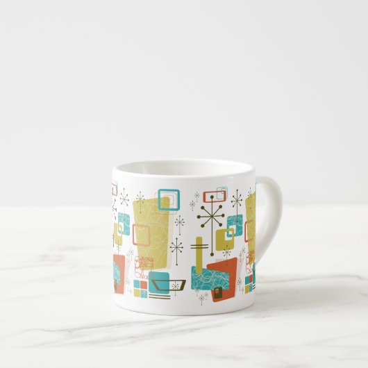 Klassieke retro espresso kop (Voorkant rechts)