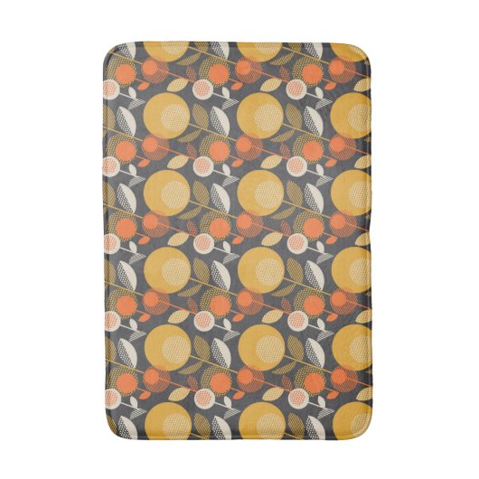 Klassieke Retro Floral Pattern Badmat (Voorkant Verticaal)