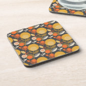 Klassieke Retro Floral Pattern Bier Onderzetter (Linkerzijde)