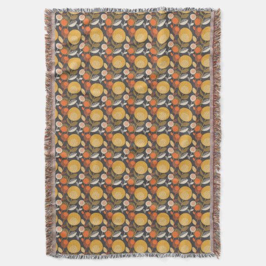 Klassieke Retro Floral Pattern Deken (Voorkant Verticaal)