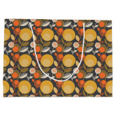 Klassieke Retro Floral Pattern Groot Cadeauzakje (Achterkant)