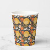 Klassieke Retro Floral Pattern Papieren Bekers (Voorkant)