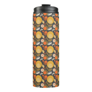 Klassieke Retro Floral Pattern Thermosbeker