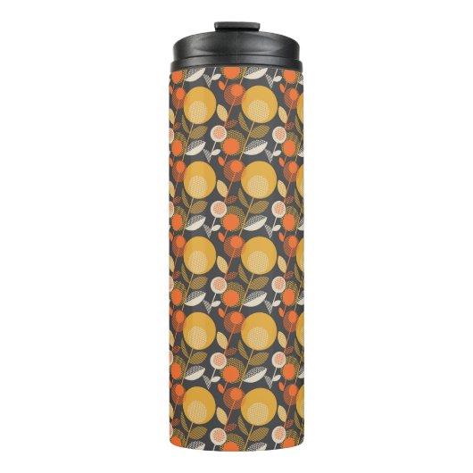 Klassieke Retro Floral Pattern Thermosbeker (Voorkant)