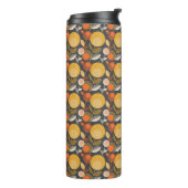 Klassieke Retro Floral Pattern Thermosbeker (Gedraaid links)