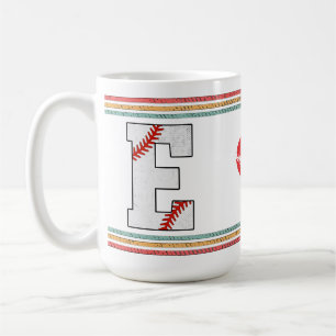 Klassieke Retro Honkbal Letter E Klassieker Koffiemok