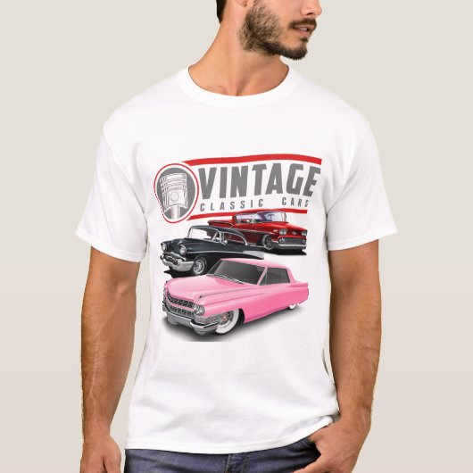 Klassieke Retro-kaarten T-shirt (Voorkant)