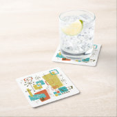 Klassieke retro kartonnen onderzetters (Insitu)