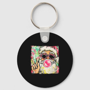Klassieke Retro Kerstman Bubble Gum Nk Zonnebril K Sleutelhanger