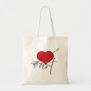 Klassieke Retro Liefde Kunst Cupido Hart Tote Bag