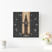 Klassieke Retro London Big Ben Designer Vierkante Klok (Huis)