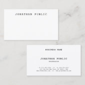 Klassieke Retro look Elegant Minimalist Visitekaartje (Voorkant / Achterkant)