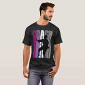 Klassieke Retro Meester Karate Instructrice Vrouwe T-shirt (Voorkant volledig)