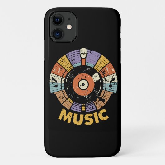 klassieke retro muziek Case-Mate iPhone case (Achterkant)