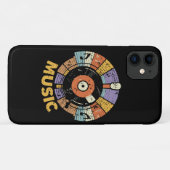 klassieke retro muziek Case-Mate iPhone case (Achterkant (horizontaal))